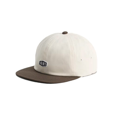 Vans Hex Logo Jockey Snapback Hat Coal Brown