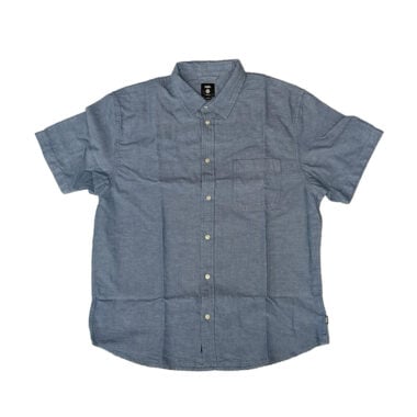 Vans Lawson Solid Short Sleeve Button Down Woven Shirt True Navy Vans Lawson Solid Short Sleeve Button Down Woven Shirt True Navy
