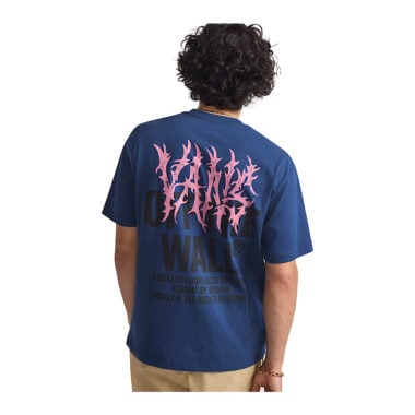 Vans Metal Wall Short Sleeve T-Shirt Navy Blue Vans Metal Wall Short Sleeve T-Shirt Navy Blue