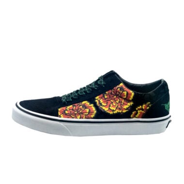 Vans Old Skool Dia De Los Muertos 2025 Shoes Black Yellow Orange