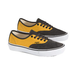 Vans Skate Authentic Shoes Fade Black Mustard