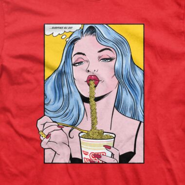 DGK x Cup Noodles Slurpface T-Shirt Red