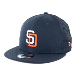 New Era 9Fifty San Diego Padres Tony Gwynn 4 Trucker Snapback Hat Navy