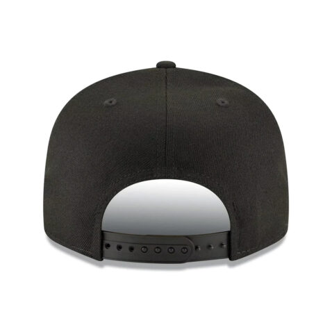 New Era 9Fifty San Diego Padres Basic Snapback Hat Black Blackout - Image 3