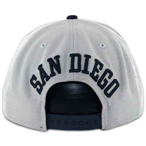 New Era 9Fifty San Diego Padres Tony Gwynn 2 Adjustable Snapback Hat Grey Dark Navy - Image 2