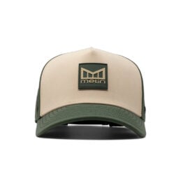 Melin Hydro Odysea Stacked Snapback Hat Khaki Kombu Green
