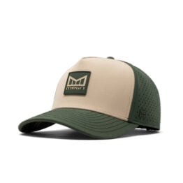 Melin Hydro Odysea Stacked Snapback Hat Khaki Kombu Green