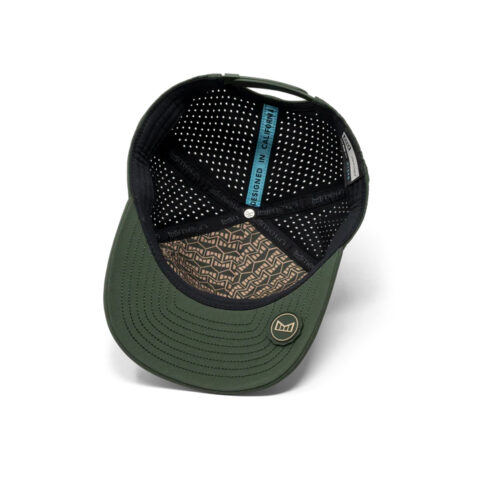 Melin Hydro Odysea Stacked Snapback Hat Khaki Kombu Green - Image 5