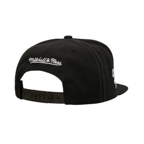 Mitchell & Ness Los Angeles Dodgers Trifecta Snapback Hat Black - Image 3