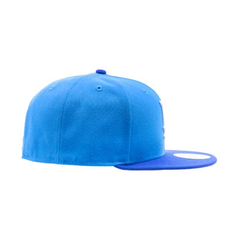 New Era 59Fifty Los Angeles Dodgers Two Tone Fitted Hat Snapshot Blue Majestic Blue White - Image 4