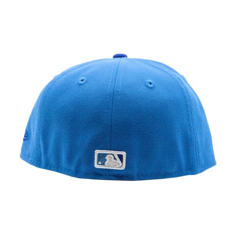 New Era 59Fifty Los Angeles Dodgers Two Tone Youth Fitted Hat Snapshot Blue Majestic Blue White - Image 4