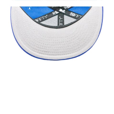 New Era 59Fifty Los Angeles Dodgers Two Tone Youth Fitted Hat Snapshot Blue Majestic Blue White - Image 5