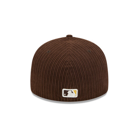 New Era 59Fifty San Diego Padres Chenille Pop Fitted Hat Brown Gold - Image 5