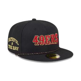 New Era 59Fifty San Francisco 49ers NFL Rivalry Fitted Hat Black Red