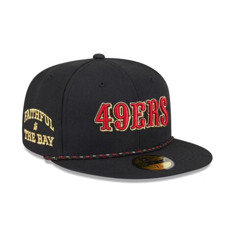 New Era 59Fifty San Francisco 49ers NFL Rivalry Fitted Hat Black Red - Image 2