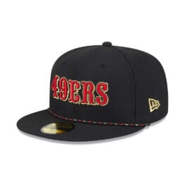 New Era 59Fifty San Francisco 49ers NFL Rivalry Fitted Hat Black Red