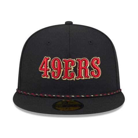 New Era 59Fifty San Francisco 49ers NFL Rivalry Fitted Hat Black Red - Image 3