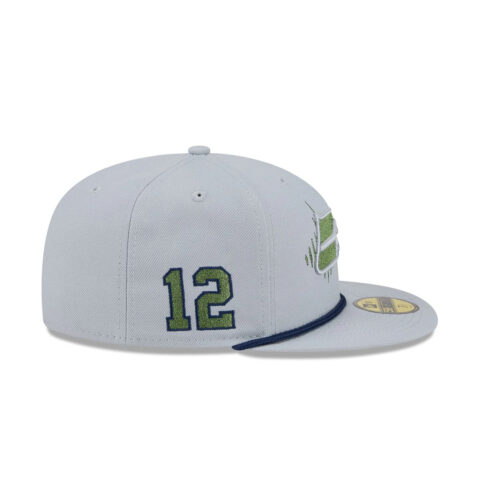 New Era 59Fifty Seattle Seahawks NFL Rivalry Fitted Hat Gray Green - Image 4