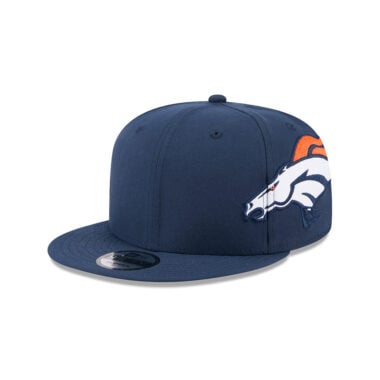 New Era 9Fifty Denver Broncos Helmet Snapback Hat Navy Blue Orange