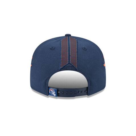 New Era 9Fifty Denver Broncos Helmet Snapback Hat Navy Blue Orange - Image 5