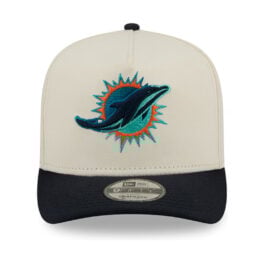 New Era 9Fifty Miami Dolphins NFL Rivalry A-Frame Snapback Hat Chrome White Black