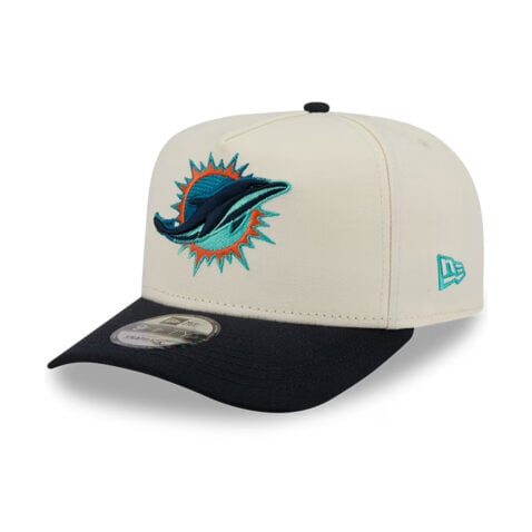 New Era 9Fifty Miami Dolphins NFL Rivalry A-Frame Snapback Hat Chrome White Black