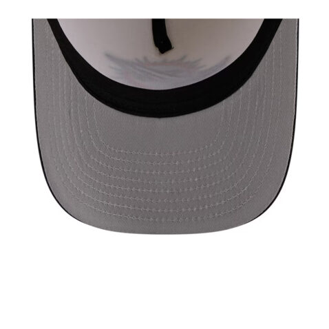 New Era 9Fifty Miami Dolphins NFL Rivalry A-Frame Snapback Hat Chrome White Black - Image 5