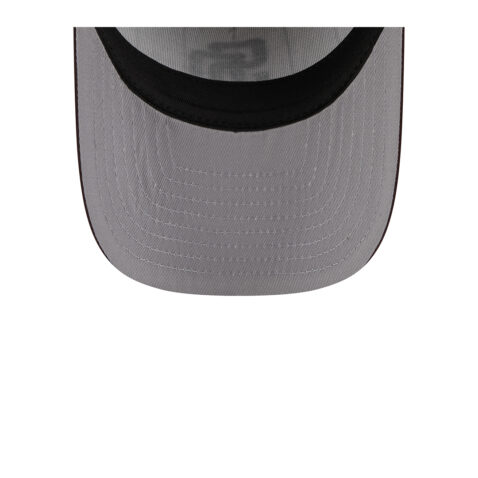 New Era 9Fifty San Diego Padres Satin Pinstripe A-Frame Snapback Hat White Brown - Image 7