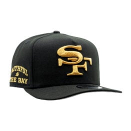 New Era 9Fifty San Francisco 49ers NFL Rivalry A-Frame Snapback Hat Black Gold