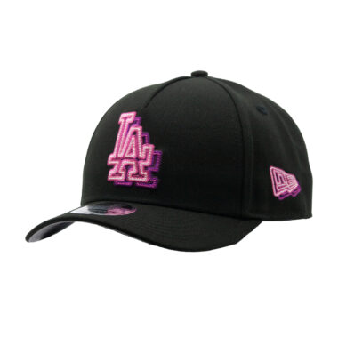 New Era 9Forty M-Crown Los Angeles Dodgers Neon A-Frame Snapback Hat Black