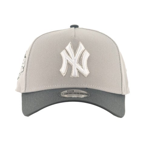 New Era 9Forty New York Yankees 1999 World Series Two Tone A-Frame Snapback Hat Gray Dark Graphite - Image 2