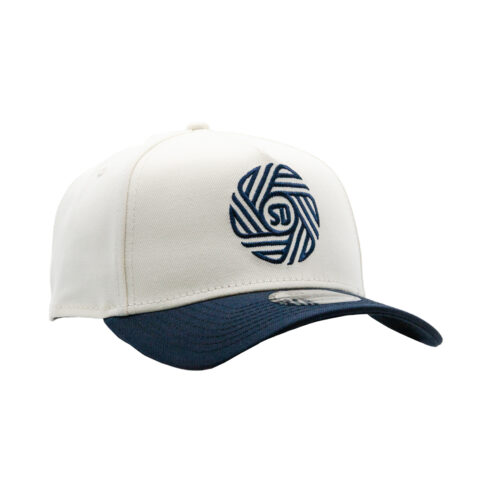 New Era 9Forty San Diego Football Club SDFC Flow Logo Two Tone A-Frame Snapback Hat Chrome White Dark Navy - Image 3