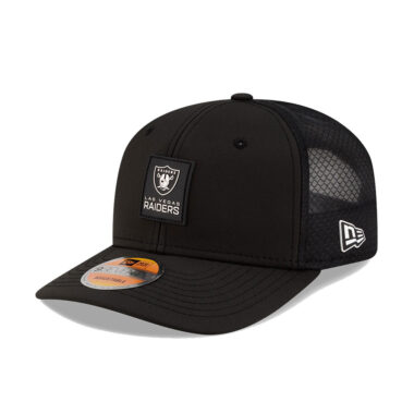 New Era 9Seventy Las Vegas Raiders Official Sideline Mesh Trucker Stretch Snapback Hat Black