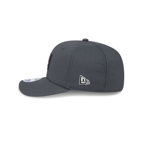 New Era 9Seventy Las Vegas Raiders Official Sideline Mesh Trucker Stretch Snapback Hat Dark Gray - Image 6