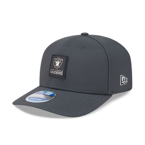New Era 9Seventy Las Vegas Raiders Official Sideline Mesh Trucker Stretch Snapback Hat Dark Gray