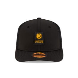New Era 9Seventy Pittsburgh Steelers Official Sideline Mesh Trucker Stretch Snapback Hat Black