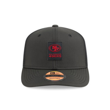 New Era 9Seventy San Francisco 49ers Official Sideline Mesh Trucker Stretch Snapback Hat Black