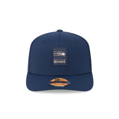 New Era 9Seventy Seattle Seahawks Official Sideline Mesh Trucker Stretch Snapback Hat Blue