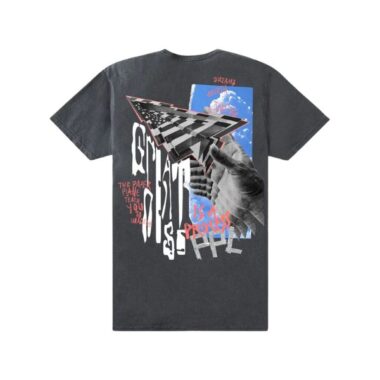 Paper Planes Collage Short Sleeve T-Shirt Washed Black