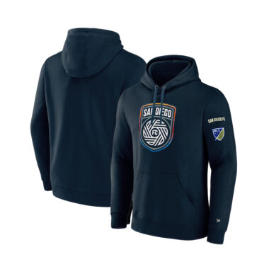 New Era San Diego Football Club SDFC Flow Logo Pullover Hoodie Blue New Era San Diego Football Club SDFC Flow Logo Pullover Hoodie Blue