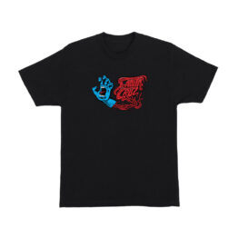 Santa Cruz Screaming SC Veins Short Sleeve Heavyweight T-Shirt Black