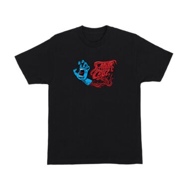 Santa Cruz Screaming SC Veins Short Sleeve Heavyweight T-Shirt Black Santa Cruz Screaming SC Veins Short Sleeve Heavyweight T-Shirt Black