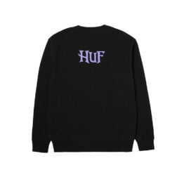 HUF x Nightmare Before Christmas Jack Skellington Crewneck Sweatshirt Black