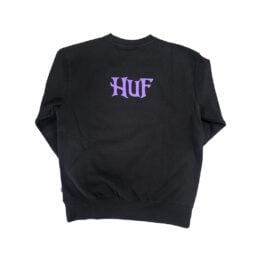 HUF x Nightmare Before Christmas Jack Skellington Crewneck Sweatshirt Black