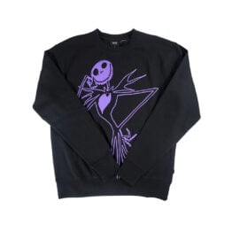 HUF x Nightmare Before Christmas Jack Skellington Crewneck Sweatshirt Black