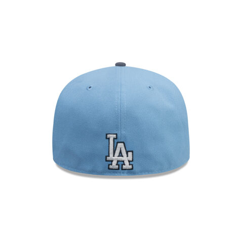 New Era 59Fifty Los Angeles Dodgers City Element Guatemala Fitted Hat Sky Blue White Gray - Image 4