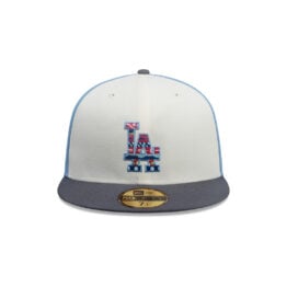 New Era 59Fifty Los Angeles Dodgers City Element Guatemala Fitted Hat Sky Blue White Gray
