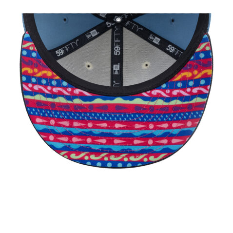 New Era 59Fifty Los Angeles Dodgers City Element Guatemala Fitted Hat Sky Blue White Gray - Image 5