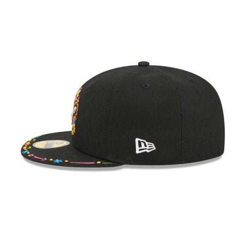 New Era 59Fifty NFL League Logo Hasta La Muerte Fitted Hat Black - Image 6