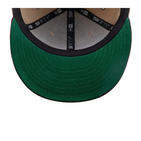 New Era 59Fifty New York Yankees City Element Puerto Rico Fitted Hat Tan Red - Image 6